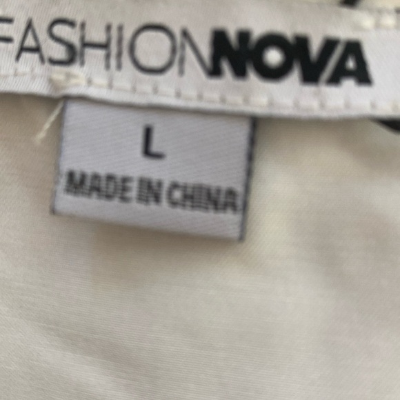 Fashion Nova White Ruffle Blouse - Picture 5 of 5